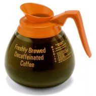 Bloomfield DCF8913O3 Glass Decanter, Decaf, Orange Handle (Pack of 3)