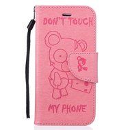 iPhone 7 Case, iPhone 7 Wallet Case,PHEZEN Beauty Flower Girl Cat Design PU Leather Wallet Case Stand Flip Case... N69