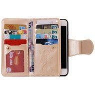 iPhone 7 Case, iPhone 7 Wallet Case,PHEZEN Beauty Flower Girl Cat Design PU Leather Wallet Case Stand Flip Case... N85