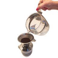 Pour Over Coffee Maker From Cardinal True - A Reusable Stainless Steel No Paper Filtering System N3