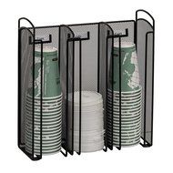 Safco Products 3293BL Onyx Mesh Break Room Supplies Organizer, Black N8