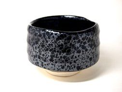 YUTEKI-TENMOKU 4.4inches MATCHA BOWL TOHKI Japanese Pottery N3