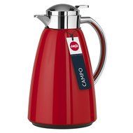 Emsa Campo Stainless Steel Thermal Carafe with Glass Liner, 34 oz, Red N6