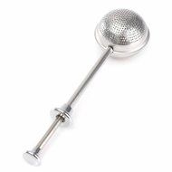 GOOTRADES Metal Ball Push Tea Leaf Herbal Lock Infuser Teaspoon Strainer Spice Filter N2