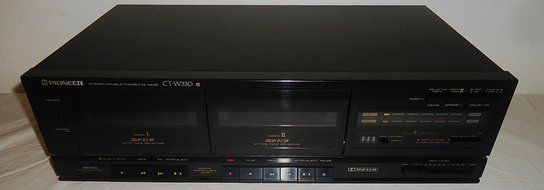 Pioneer CT-W330 Recordable Stereo Dual Cassette Tape Deck -With Deck II Control N8