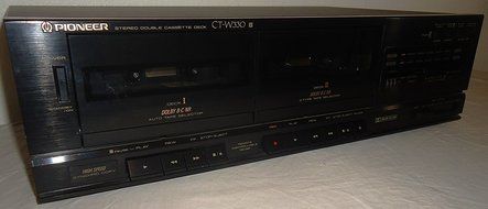 Pioneer CT-W330 Recordable Stereo Dual Cassette Tape Deck -With Deck II Control N9