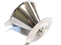 Pour Over Coffee Cone by Silly Fox. The Permanent Reusable Paperless Coffee Filter. Made of Double Mesh Stainless... N7