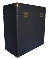 TechPlay IEP40, Retro Record Carrying Case for Albums (Black) N9