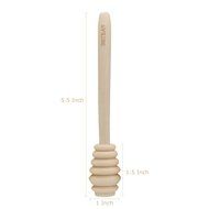 14 Pack - Mini Honey Dipper 3.2 Inch Wood Sticks with Cute Smile Face for Honey Jar Pot Dispense N12