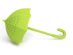Umbrella Tea Leaf Strainer Herbal Spice Infuser Filter Diffuser Kitchen Tool 3 Colors to Choose (Red) N8