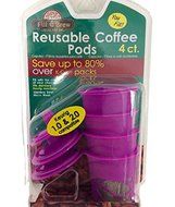 Fill n Brew Reusable Coffee Pod System Purple k-cup 1.0 and 2.0 - 4 pcs