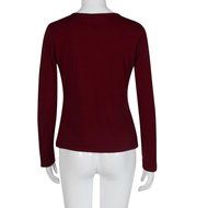 Bandage Blouse,Laimeng Women Cotton Blend Autumn Winter Strap Casual Shirt T-shirt Top Blouse (M, Gray) N19