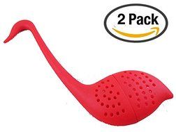 SUKRAGRAHA 2pc of Swan Design Tea Strainer Teaspoon Infuser Filter
