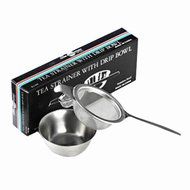 Stainless Steel Tea Strainer With Drip Cup N2