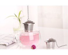 iNeibo Premium Stainless Steel Infuser Filter Strainer for Single Cup or Mug of Loose Leaf Tea, Set of 2 (2-pack) N8