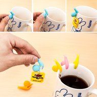 Lieomo 6Pcs Cute Snail Shape Silicone Tea Bag Holder (mixing Colors) Party Supplies N5