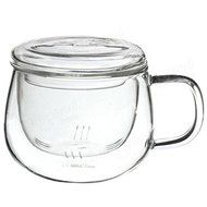 Saver 320ml Heat Resistant Transparent Glass Cup Tea Cup With Lid Infuser Filter N4