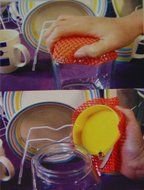Jar Grippers 5-1/2" Round Multi-purpose Non Slip Rubber Lid Opener (8 Pack) N8