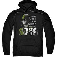 Hoodie: Arrow - Save My City Pullover Hoodie Size XXL N2