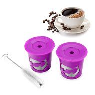 Fu Store 2 Refillable/Reusable K-Cup Filters for Keurig 2.0: K200, K300, K400, K500 Series of Brewing Machines N8