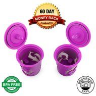 Fu Store 2 Refillable/Reusable K-Cup Filters for Keurig 2.0: K200, K300, K400, K500 Series of Brewing Machines N9