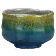 Japanese Matcha Bowl Gold Leaf Kutani Yaki(ware) N3