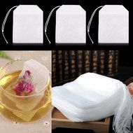 Ewandastore 100 Pack 2.2x2.4inch Disposable Drawstring Seal Filter Empty Paper Tea Bags White N5