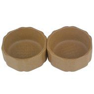 Chinese Yixing Zisha Kungfu Tea Mug Six Angle Square Cup 25cc 2 PCS Pack Grey