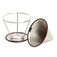 Premium Coffee Cone Dripper By KB Goodlife - Stainless Steel Reusable Pour Over Coffee Filter - Designed For Osaka... N6