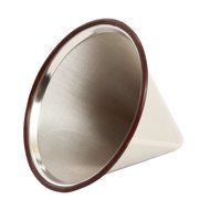 Premium Coffee Cone Dripper By KB Goodlife - Stainless Steel Reusable Pour Over Coffee Filter - Designed For Osaka... N7