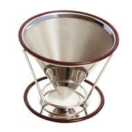 Premium Coffee Cone Dripper By KB Goodlife - Stainless Steel Reusable Pour Over Coffee Filter - Designed For Osaka... N8