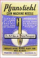 JUKEBOX COIN MACHINE NEEDLE FOR EARLY JUKEBOX MODELS STRAIGHT SHANK PFANSTIEHL