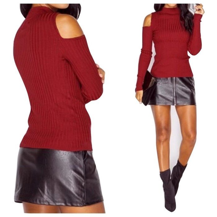 Women's Blouse,Laimeng Round neck Cotton blend Long Sleeve Knitted Pullover Sweater Slim Jumper Blouse (M, Black) N16