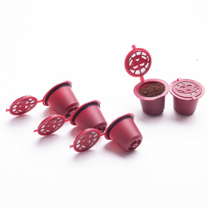 Reusable Nespresso&reg; Capsules (5-pack) | Compatible with Essenza, Inissia, Milk, Citiz, Gran Maestra, Maestria,... N4