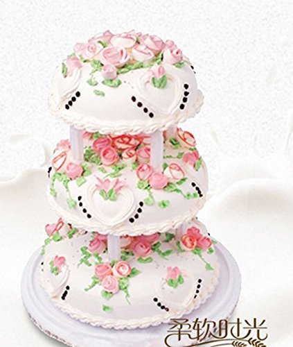 Anyana 4Pcs set Roman Column Tiers Plate Set Cake Wedding Birthday Party Decoration N3