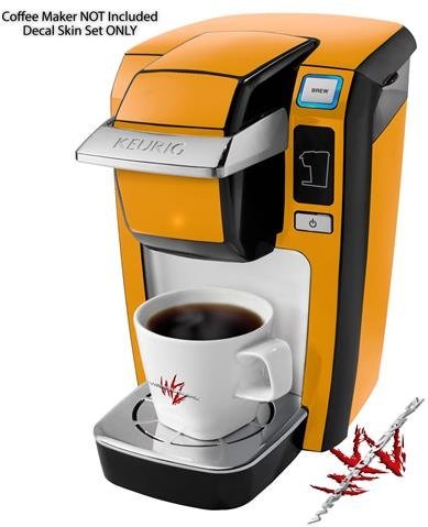 Solids Collection Orange - Decal Style Vinyl Skin fits Keurig K10 Mini Plus Coffee Makers (KEURIG NOT INCLUDED)