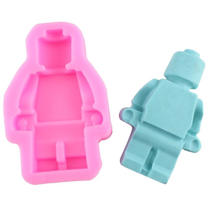 Mujiang Robot Silicone Candy Sugar Gumpaste Clay Fondant Molds Small + Large N15