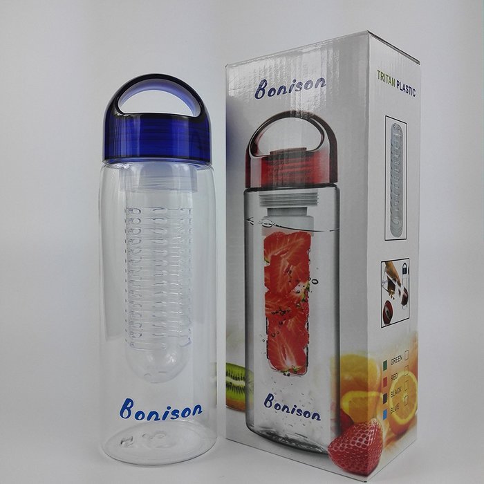 limited Time Promotion Bonison Stylish Tritan Fruit Infuser Water Bottle, Leak Proof, Trendy Durable with Handle... N30