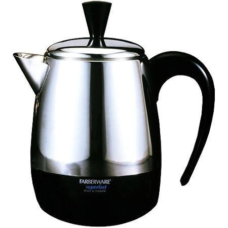 Farberware 4-Cup stainless steel Percolator, Automatically switches, Detachable cord