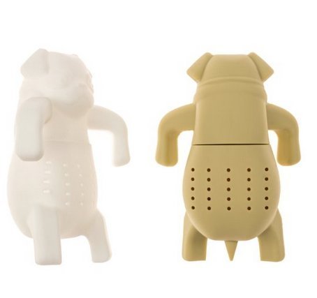 Freedi Pug in a Mug Silicone Tea Infuser Filter Loose Leaf Tea Strainer Beige N4
