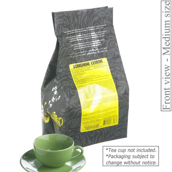 Metropolitan Tea 200 Count Pyramid Shaped Teabags, Sunshine Lemon N4