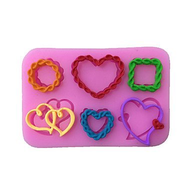Y&XL&H Heart Style Sugar Candy Fondant Cake Molds For The Kitchen Baking Molds N2