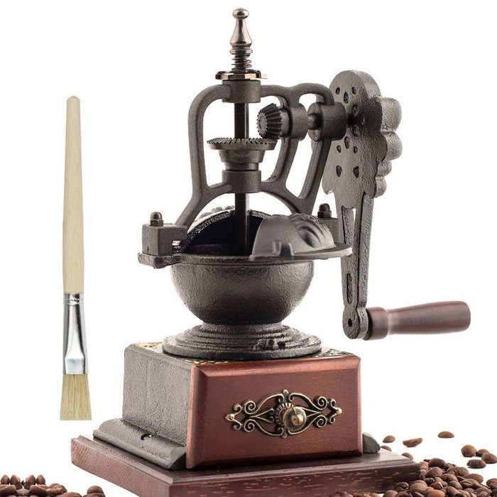 Hand-cranked grinder, coffee grinder home N2