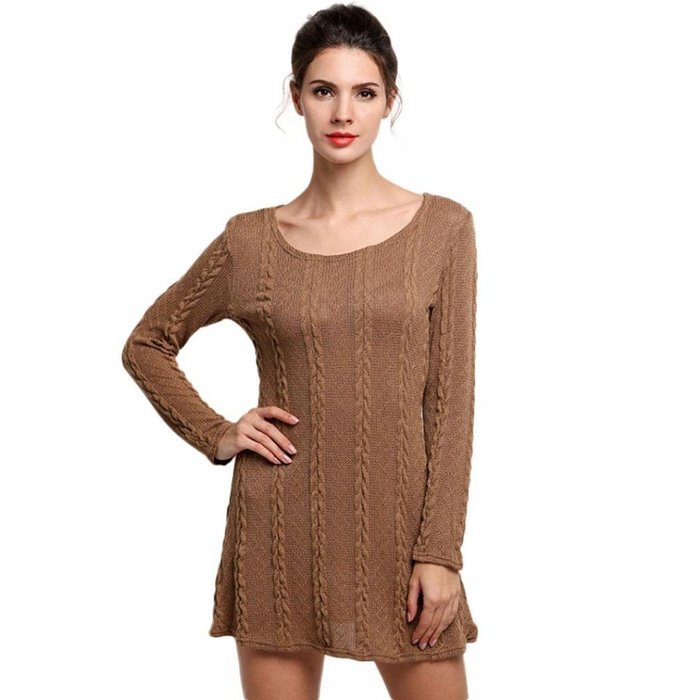 Mini Dress,Morecome Women Ladies Long Sleeve Slim Casual Knitted Sweater N17