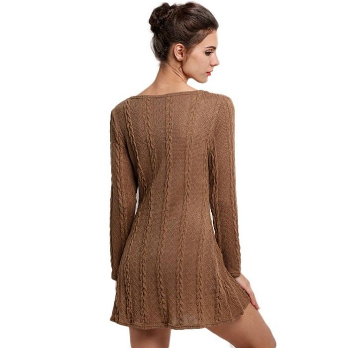 Mini Dress,Morecome Women Ladies Long Sleeve Slim Casual Knitted Sweater N18