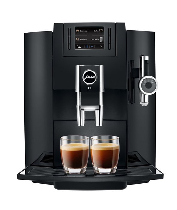 Jura E8 Espresso Machine + Cleaning Tablets + Filter Cartridge + Knox Milk Frother N2