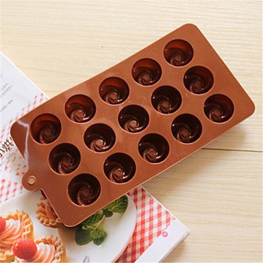 Y&XL&H Bakeware Silicone Swirl Shaped Baking Molds for Chocolate N2