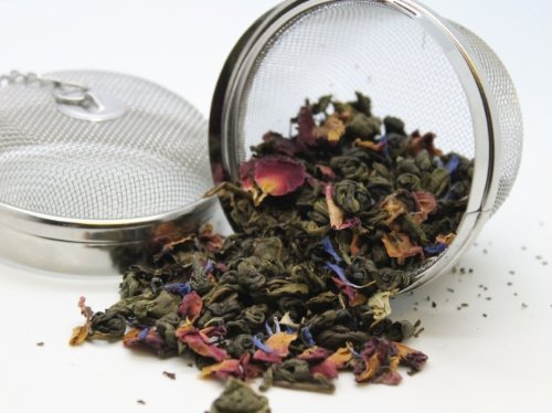 Twist-lock Spice Ball Tea Infuser Herb Infuser, Stainless Steel, Large Size (2&frac12;" / 6cm) N3