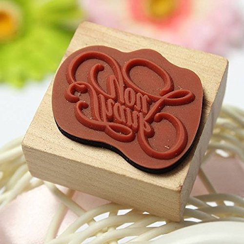 Saver Vintage Wordart Thank You Wooden Rubber Stamp Scrapbooking Craft N4