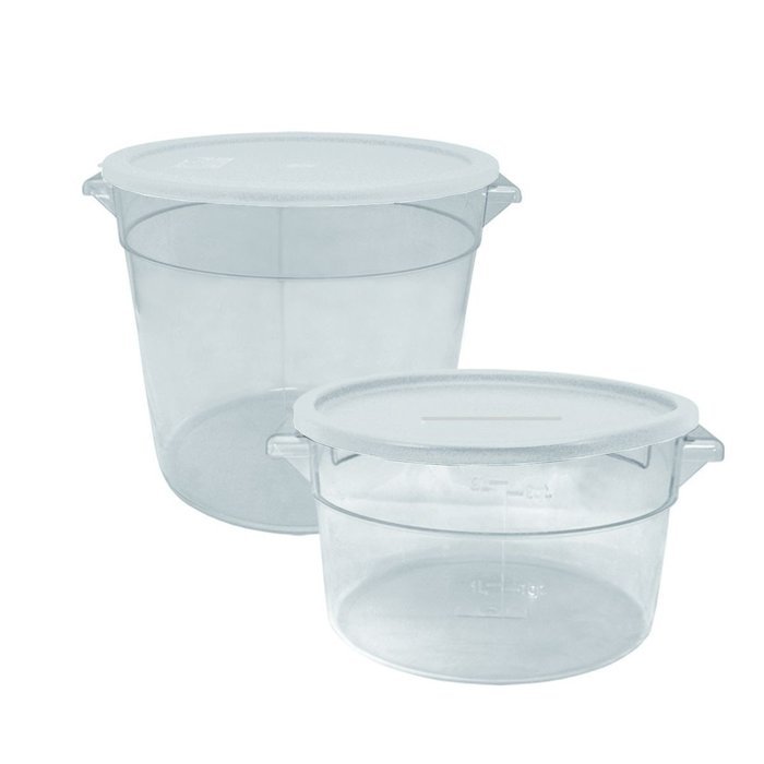 4-Piece Storage Polycarbonate Round Container Set